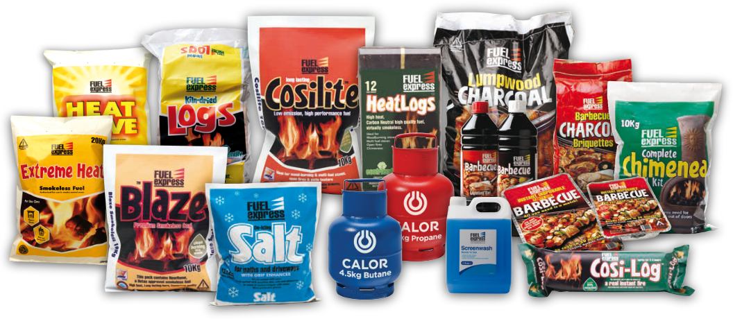 Fuel Express smokeless coal, charcoal, logs, BBQ, Calor gas and car care products