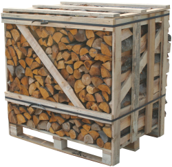 Kiln dried logs crate supplied in bulk